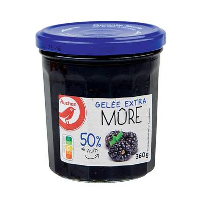Auchan Gelée extra de mûres, 360G