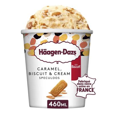 Häagen-Dazs Crème glacée Speculoos Caramel Biscuit & Cream, 400g