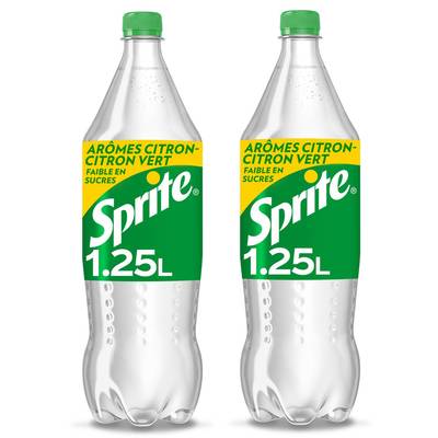 Sprite Boisson gazeuse aromatisée, 2x1,25L