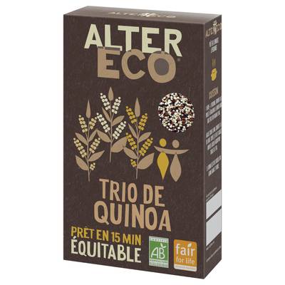Alter Eco - Commerce Equitable Trio de quinoa Bio du Pérou, 350g