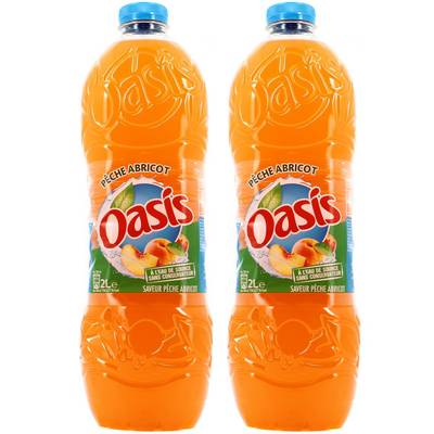 Oasis Pêche - abricot, 2x2L