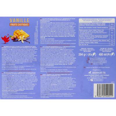 3596710549511 - Auchan - Bâtonnets vanille fruits exotiques