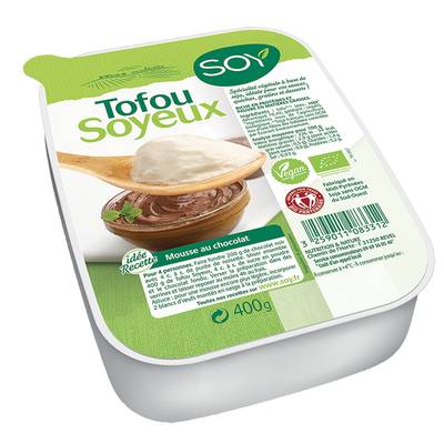 Soy Tofu Soyeux Nature Bio, 400g