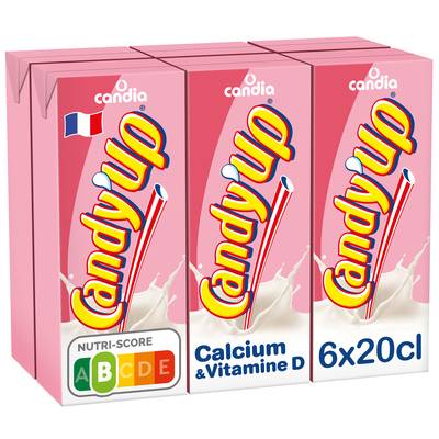 Candy-Up Boisson lactée fraise UHT, 6x20cl