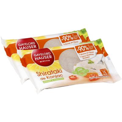 Gayelord Hauser Shirataki de Konjac nature, Lot de 2x160g