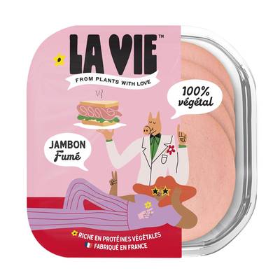 La Vie Bacon Végétal Arôme Fumée, 4 tranches - 120g