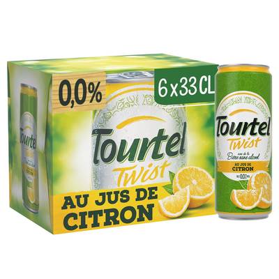 Tourtel Twist Citron 0.00% (format boite), 6x33cl