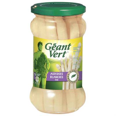 Géant Vert Mini asperges blanches, 110g