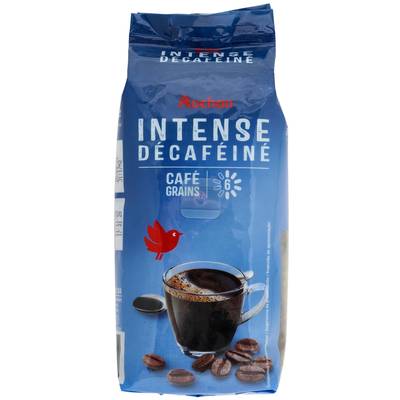 Auchan Café en grain Aroma décaféiné, 250g