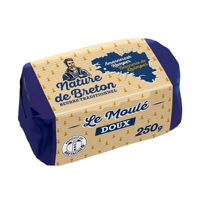 Nature de Breton Beurre doux moulé, 250g