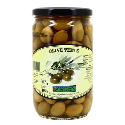 Yarden Olives vertes dénoyautées, 270g