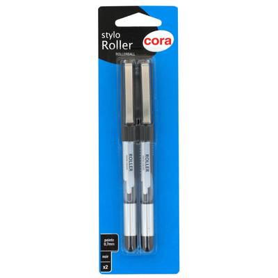 Cora Crayons Roller Noir, 2 crayons