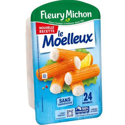 Fleury Michon Surimi Moelleux, 24 bâtonnets - 360g