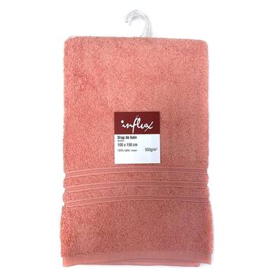 Influx Drap de bain 100x150 uni Corail, 500g