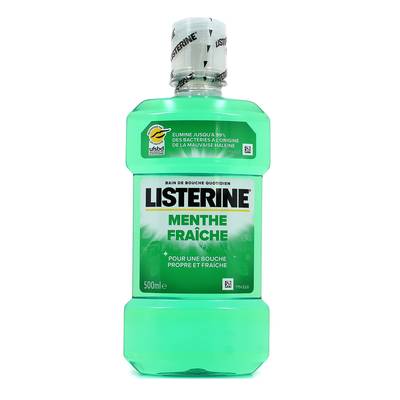 Listerine Bain de Bouche Menthe Fraîche, 500ml