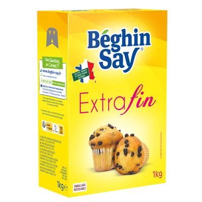 Beghin Say Sucre Extra Fin, 1Kg