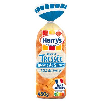 Harrys Brioche Tressée Moins de Sucre*, 450g