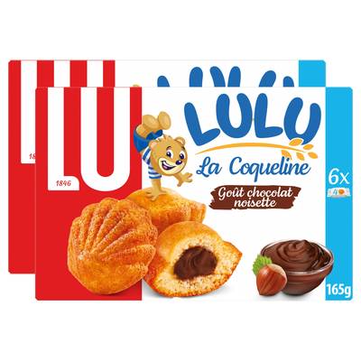 Lu Coquelines Chocolat 3 chatons, 2x165g