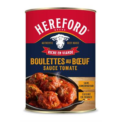 Hereford Boulettes au Boeuf Sauce Tomate, 400g