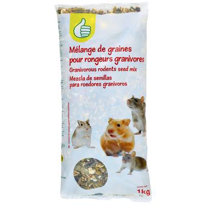 Pouce Mélange de graines pour rongeurs granivores, 1kg