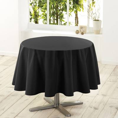 3574387203813 - Douceur D Interieur - Nappe ronde NOIR