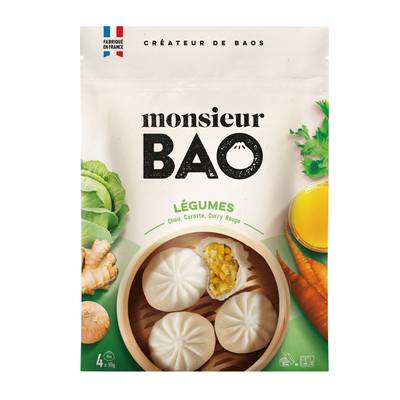 monsieur BAO Bao Légumes, 4x55g