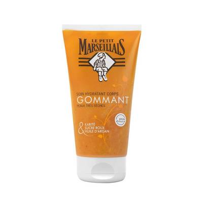Le Petit Marseillais Soin gommant corps karité, sucre roux à l'huile d'argan, 150ml