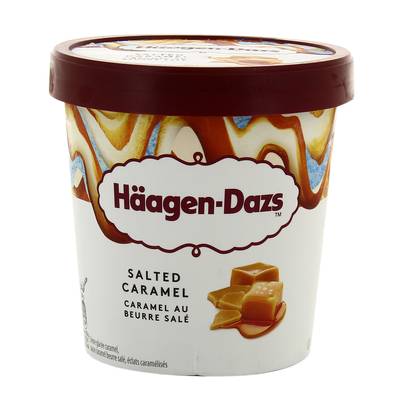 Häagen-Dazs Crème glacée Salted Caramel- Caramel au beurre salé, 400g