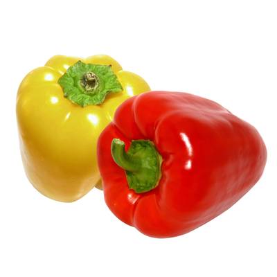 Les Paysans Bio Poivrons panachés Bio, Barquette de 2 pièces