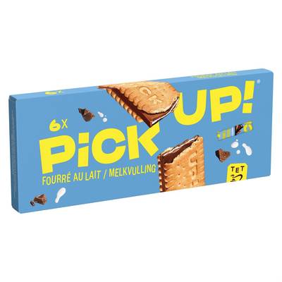 Bahlsen Biscuits pick up fourrés chocolat au lait X6, 168g
