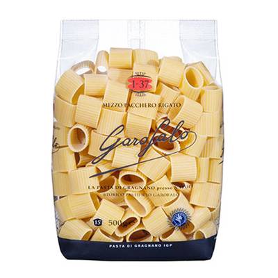 Garofalo Pâtes Mezzo Pacchero Rigato N°1-37 IGP, 500g