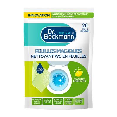 Dr Beckmann Nettoyant WC Fraicheur Agrumes, 20 feuilles