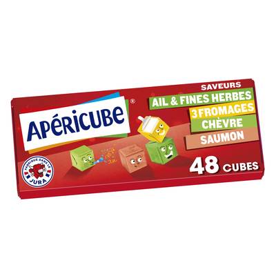 Apéricube Minis Fromages 4 saveurs, 48 cubes - 250g