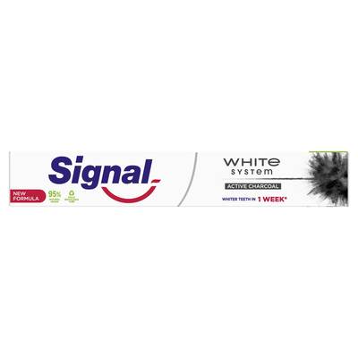 Signal Dentifrice blancheur Système Charbon Actif, 75ml