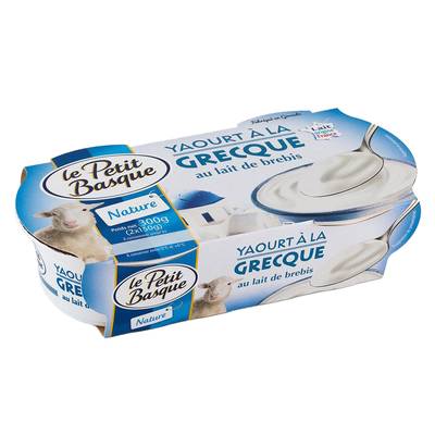 Petit Basque Yaourt à la Grecque au lait de brebis, 2x150g