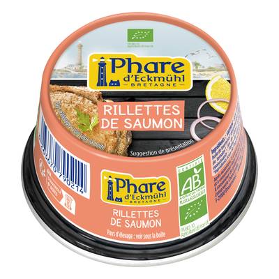 Phare d'Eckmuhl Rillettes de saumon bio, 120g