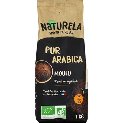 Naturela Café Moulu Pur Arabica Bio, 1Kg