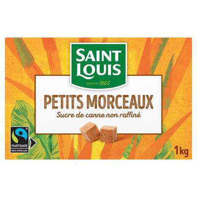 Saint Louis Sucre de Canne en Morceaux, 1kg