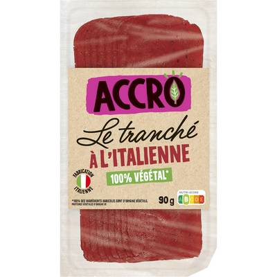 Accro Le Tranché à l'Italienne 100% Végétal, 90g