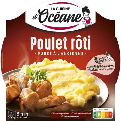 La Cuisine d'Océane Poulet Rôti et Purée à l'Ancienne, 300g
