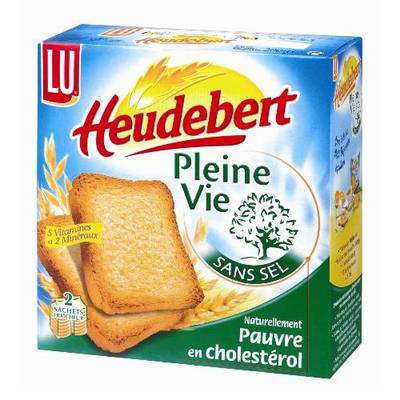 Heudebert Biscottes sans sel, 34 tranches, 300g