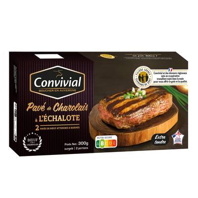 Convivial Pavé de Charloais VBF à l'échalote, 2x150g