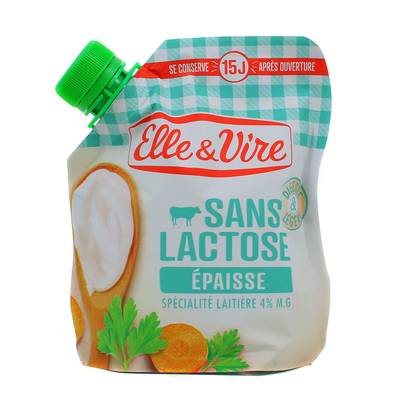 Elle&Vire Spécialité Laitière Sans Lactose 4% de mat gras, 1x338g