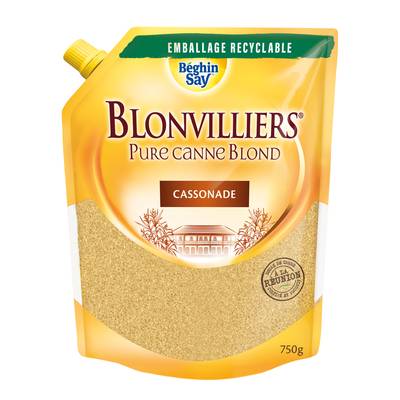 Blonvilliers Sucre en Poudre Pure canne blond Blonvilliers, 750g