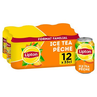 Lipton Ice tea pêche, 12x33cl