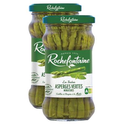 Rochefontaine Asperges vertes miniature, Lot de 2x100g