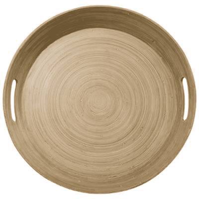 5 five Plateau en Bambou Laqué Rond, 42  cm