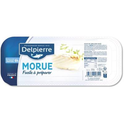 Delpierre Morue Pret à Cuire, 300g
