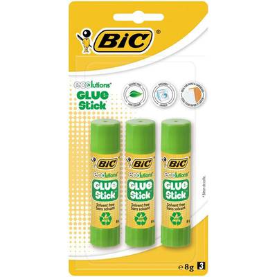 Bic 3 Bâtons de colle Ecolution, 3 x 8 g