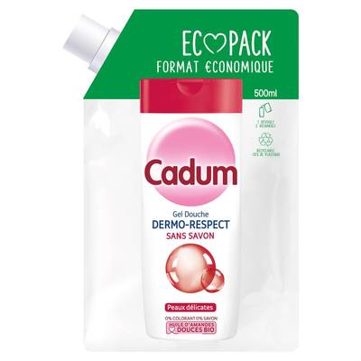 Cadum Gel Douche Eco Pack  Dermo Respect, 500ml
